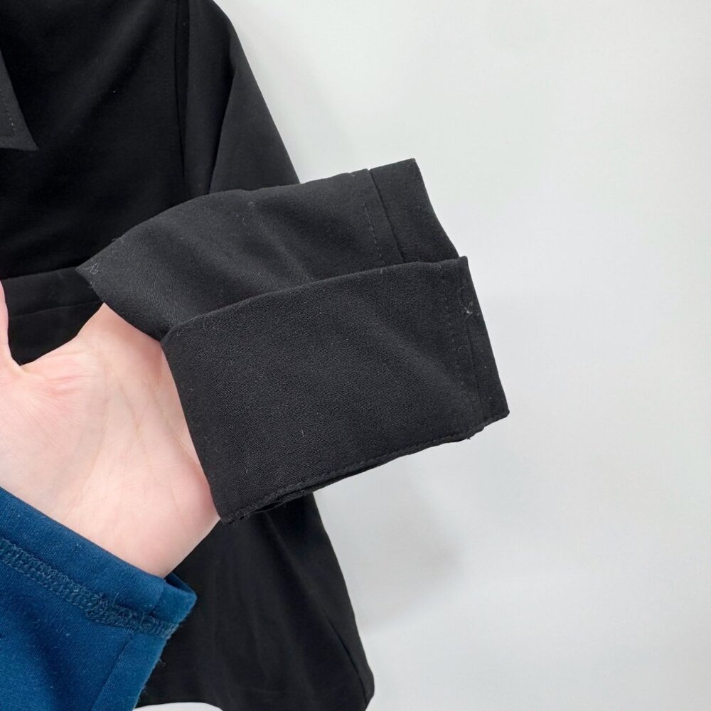 NEW A New Day Plain Weave Shirt Jacket - Black - Size Medium - Picture 6 of 9